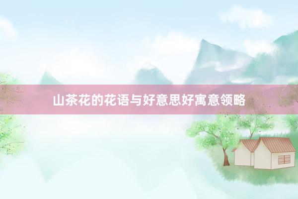 山茶花的花语与好意思好寓意领略